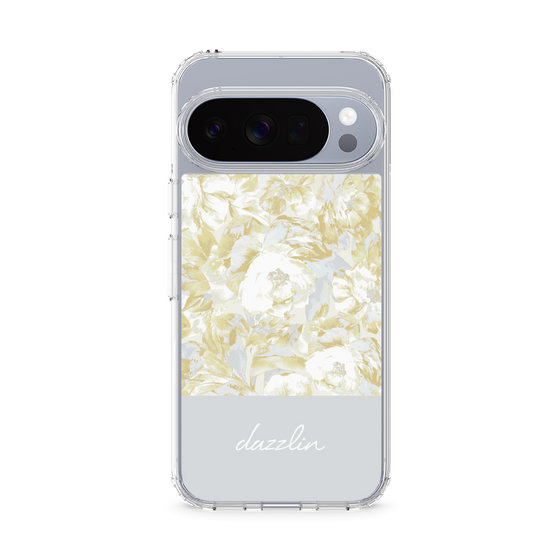 Slim Protection Case［ dazzlin - PaintFlower - Light Blue ］