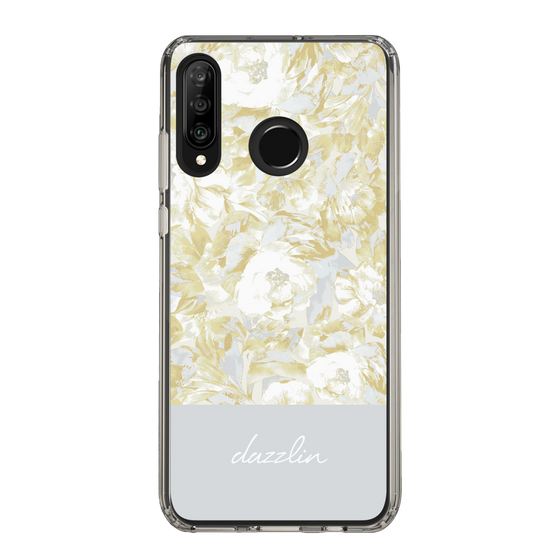 Slim Protection Case［ dazzlin - PaintFlower - Light Blue ］