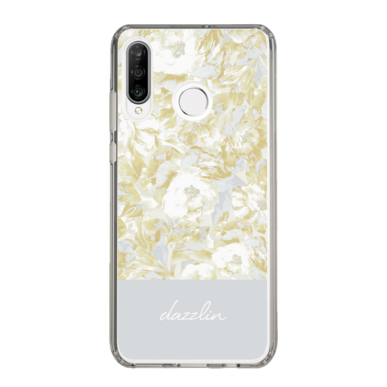 Slim Protection Case［ dazzlin - PaintFlower - Light Blue ］