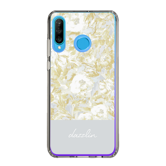 Slim Protection Case［ dazzlin - PaintFlower - Light Blue ］