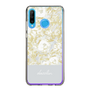 Slim Protection Case［ dazzlin - PaintFlower - Light Blue ］
