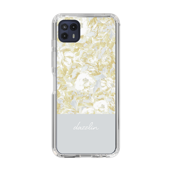 Slim Protection Case［ dazzlin - PaintFlower - Light Blue ］