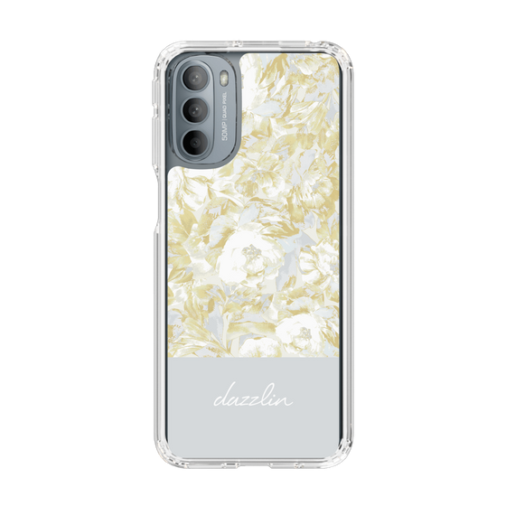 Slim Protection Case［ dazzlin - PaintFlower - Light Blue ］