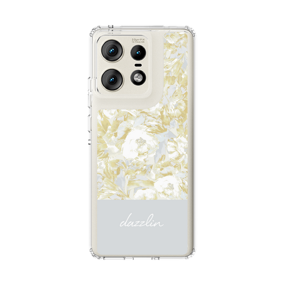 Slim Protection Case［ dazzlin - PaintFlower - Light Blue ］