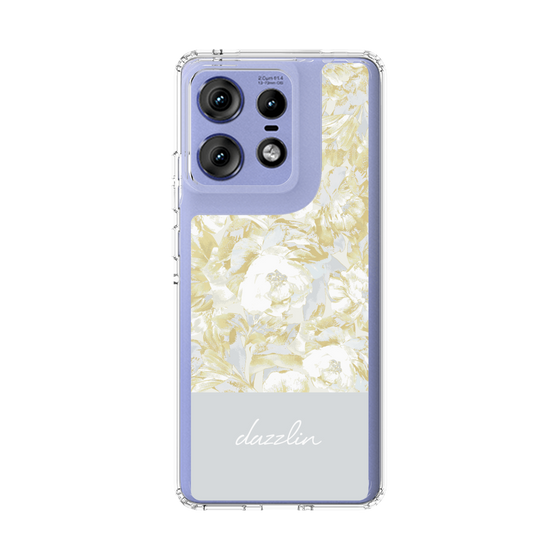 Slim Protection Case［ dazzlin - PaintFlower - Light Blue ］