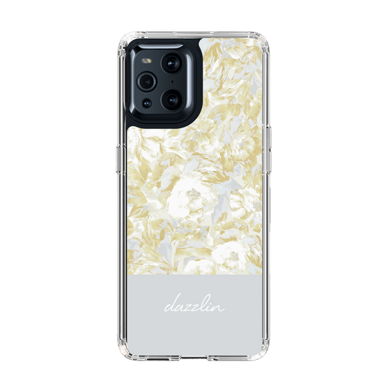 Slim Protection Case［ dazzlin - PaintFlower - Light Blue ］