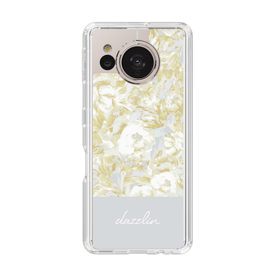 Slim Protection Case［ dazzlin - PaintFlower - Light Blue ］