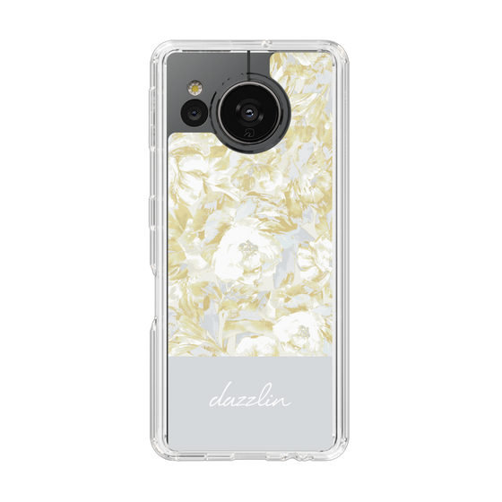 Slim Protection Case［ dazzlin - PaintFlower - Light Blue ］