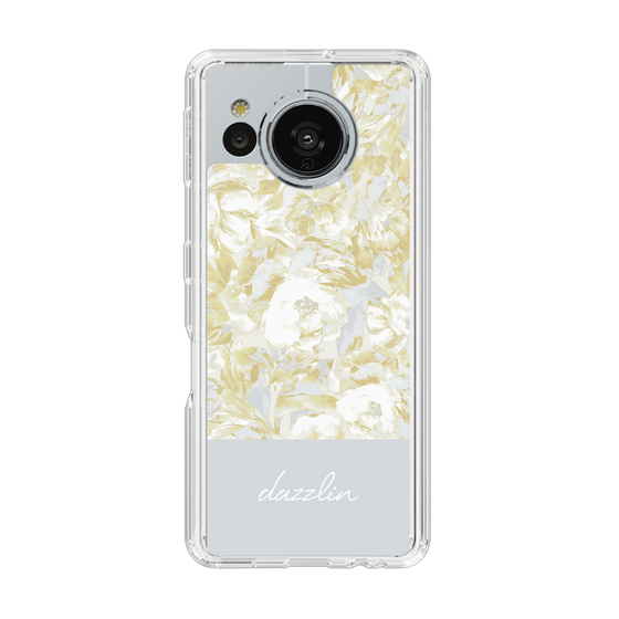 Slim Protection Case［ dazzlin - PaintFlower - Light Blue ］