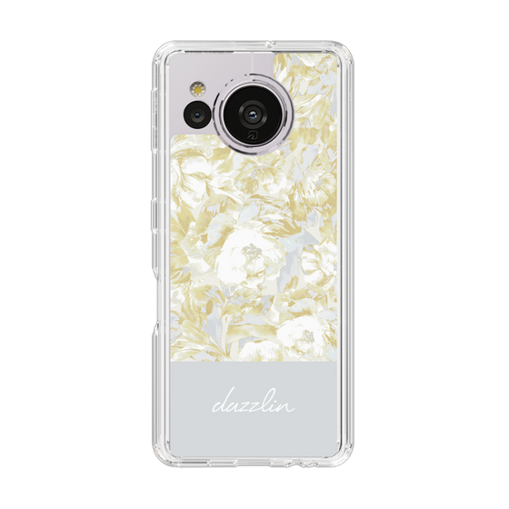 Slim Protection Case［ dazzlin - PaintFlower - Light Blue ］