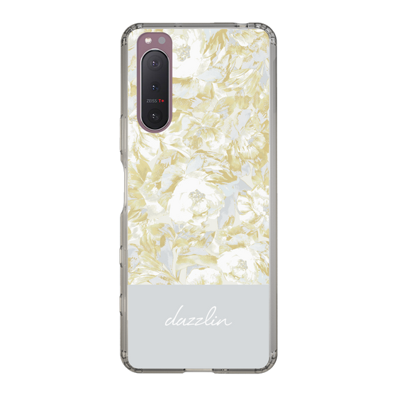 Slim Protection Case［ dazzlin - PaintFlower - Light Blue ］