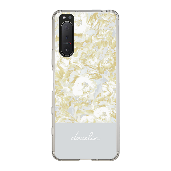 Slim Protection Case［ dazzlin - PaintFlower - Light Blue ］
