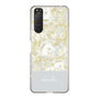 Slim Protection Case［ dazzlin - PaintFlower - Light Blue ］