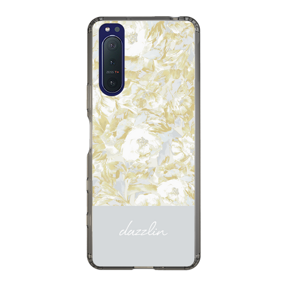 Slim Protection Case［ dazzlin - PaintFlower - Light Blue ］