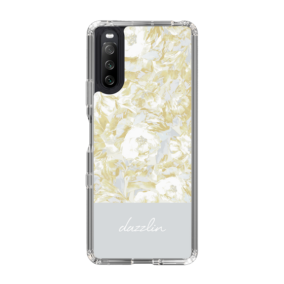 Slim Protection Case［ dazzlin - PaintFlower - Light Blue ］