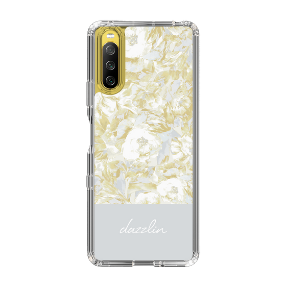 Slim Protection Case［ dazzlin - PaintFlower - Light Blue ］
