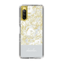 Slim Protection Case［ dazzlin - PaintFlower - Light Blue ］
