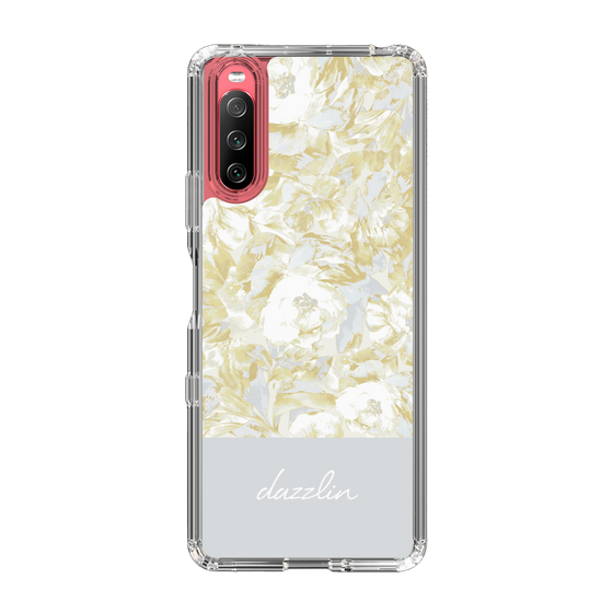 Slim Protection Case［ dazzlin - PaintFlower - Light Blue ］