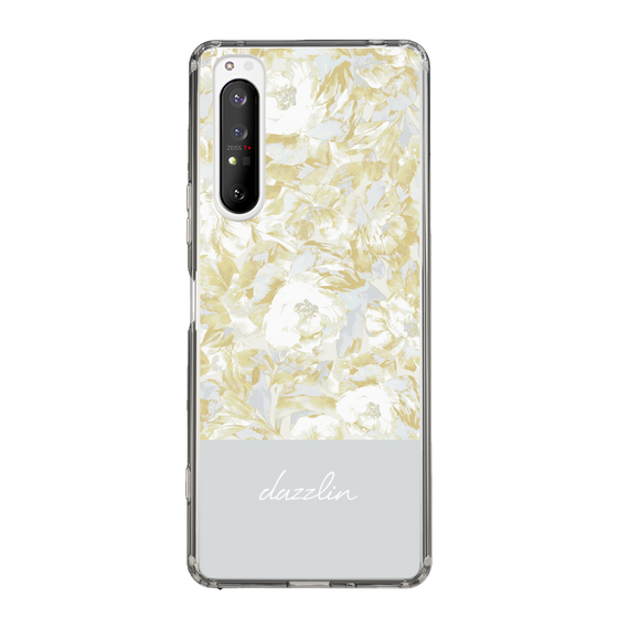 Slim Protection Case［ dazzlin - PaintFlower - Light Blue ］