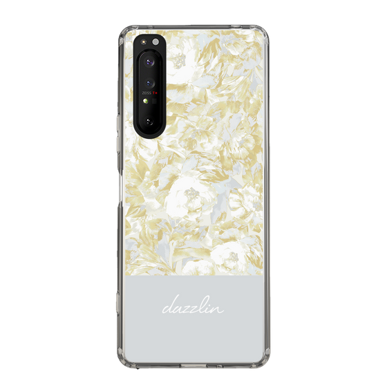 Slim Protection Case［ dazzlin - PaintFlower - Light Blue ］