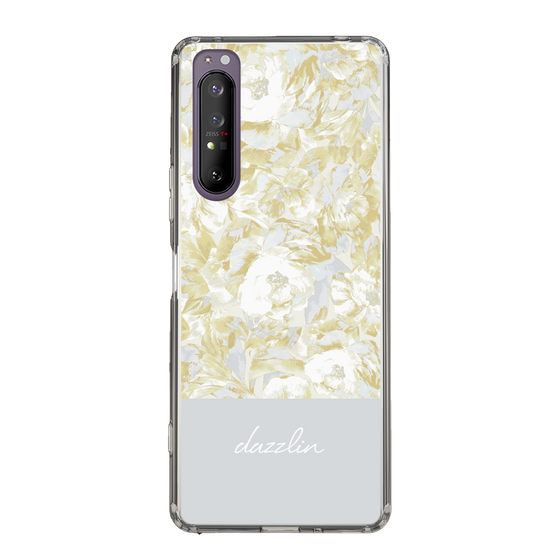 Slim Protection Case［ dazzlin - PaintFlower - Light Blue ］