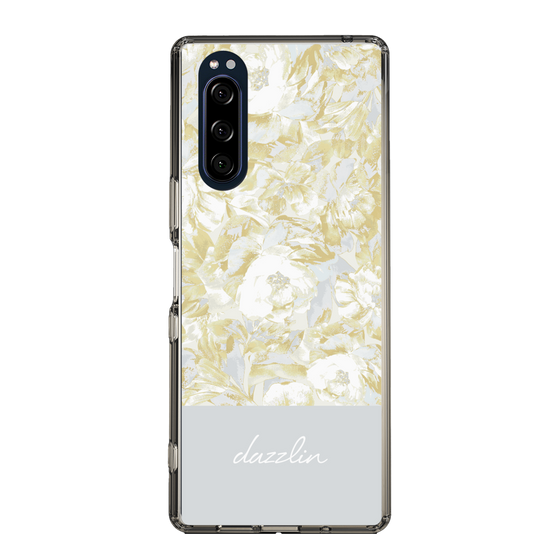 Slim Protection Case［ dazzlin - PaintFlower - Light Blue ］