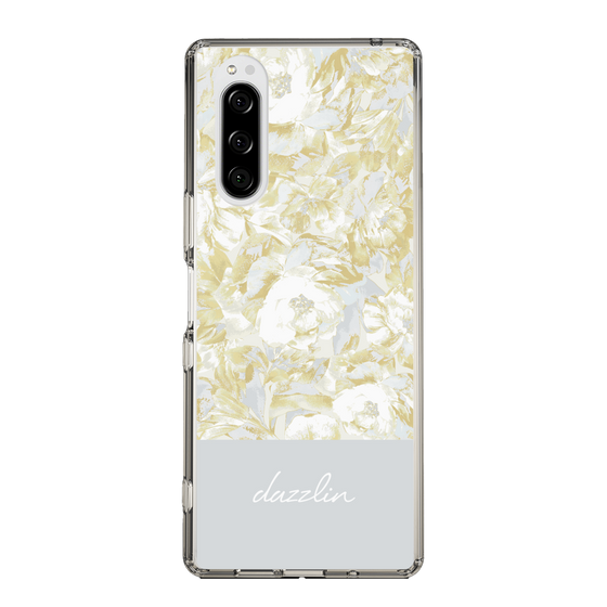 Slim Protection Case［ dazzlin - PaintFlower - Light Blue ］