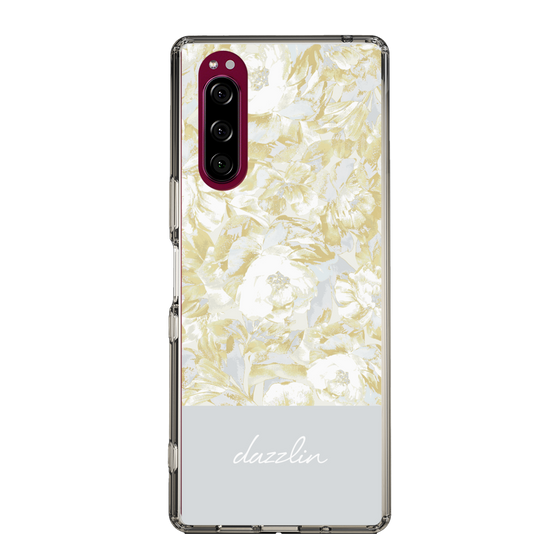 Slim Protection Case［ dazzlin - PaintFlower - Light Blue ］