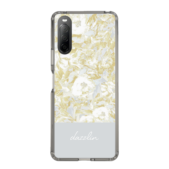 Slim Protection Case［ dazzlin - PaintFlower - Light Blue ］