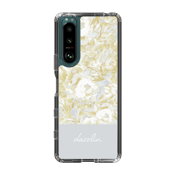 Slim Protection Case［ dazzlin - PaintFlower - Light Blue ］