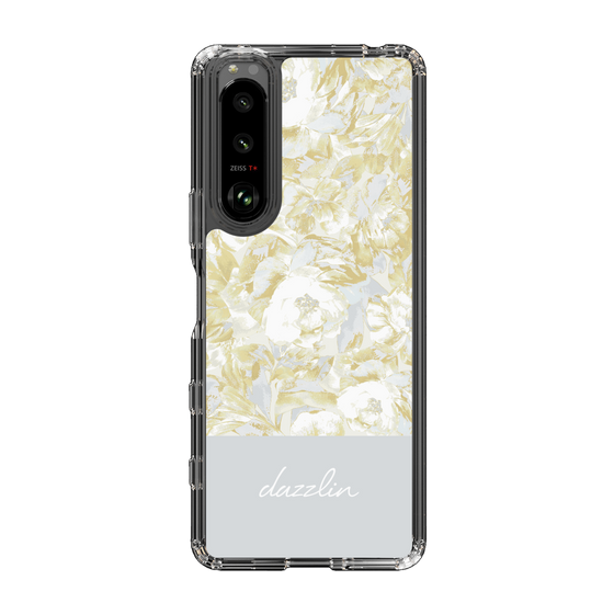 Slim Protection Case［ dazzlin - PaintFlower - Light Blue ］