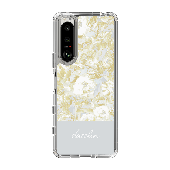 Slim Protection Case［ dazzlin - PaintFlower - Light Blue ］