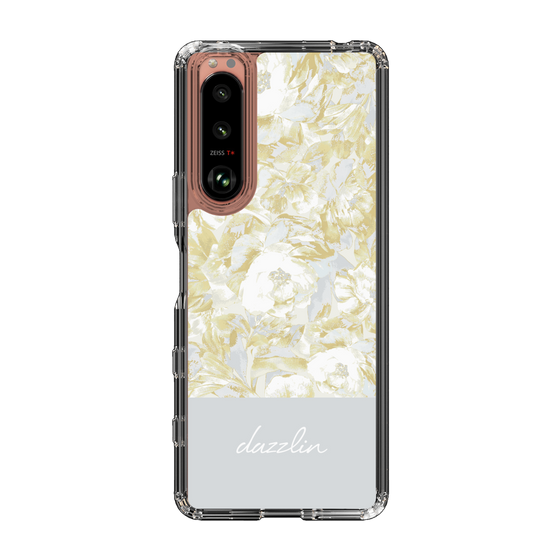 Slim Protection Case［ dazzlin - PaintFlower - Light Blue ］