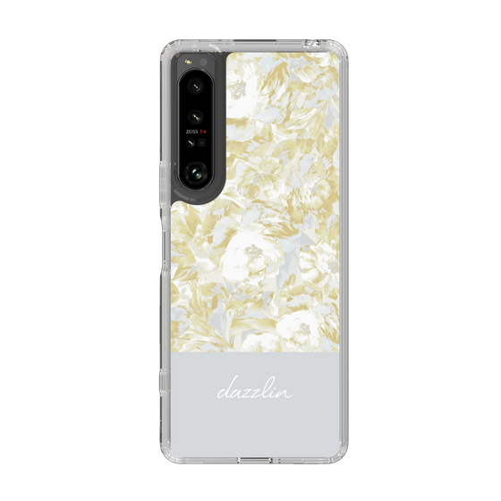 Slim Protection Case［ dazzlin - PaintFlower - Light Blue ］