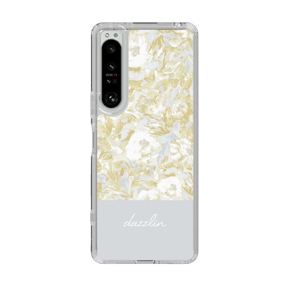 Slim Protection Case［ dazzlin - PaintFlower - Light Blue ］