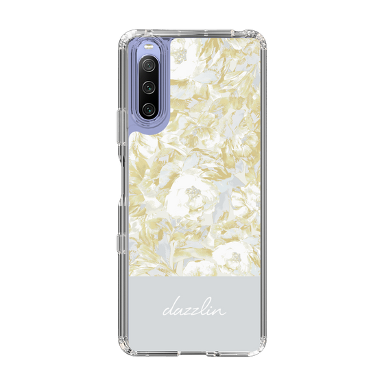Slim Protection Case［ dazzlin - PaintFlower - Light Blue ］