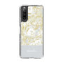 Slim Protection Case［ dazzlin - PaintFlower - Light Blue ］