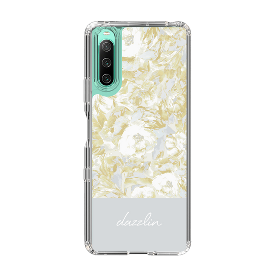 Slim Protection Case［ dazzlin - PaintFlower - Light Blue ］