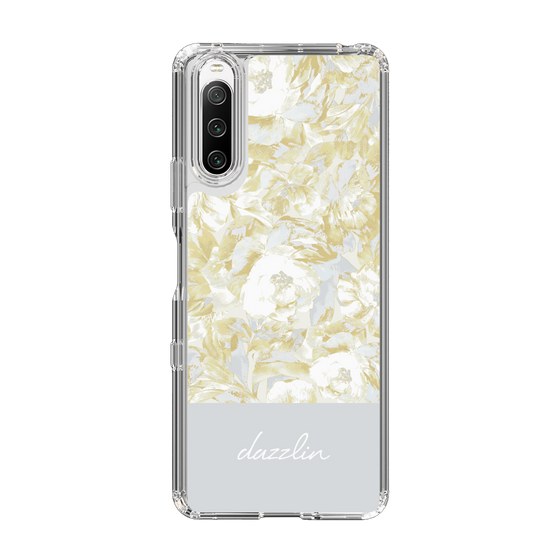 Slim Protection Case［ dazzlin - PaintFlower - Light Blue ］