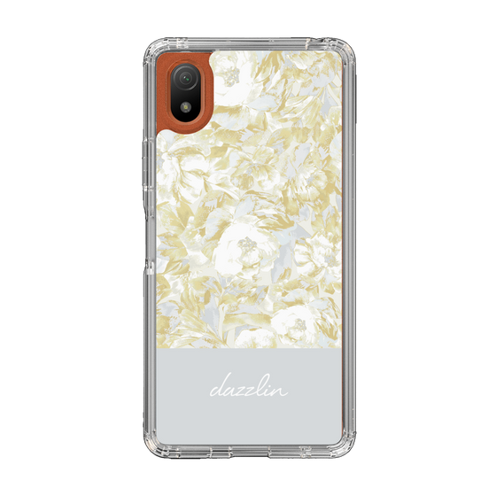 Slim Protection Case［ dazzlin - PaintFlower - Light Blue ］