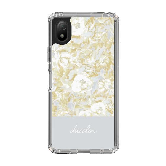 Slim Protection Case［ dazzlin - PaintFlower - Light Blue ］