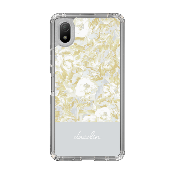 Slim Protection Case［ dazzlin - PaintFlower - Light Blue ］