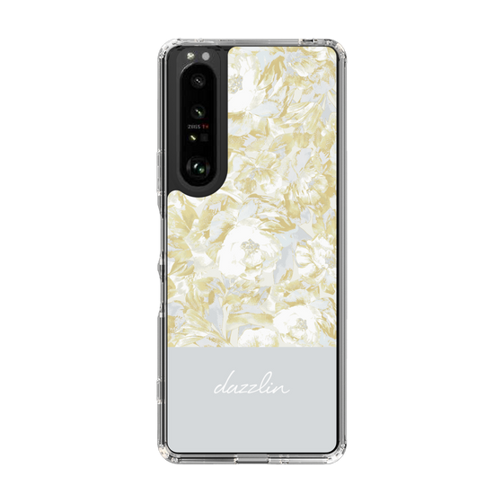 Slim Protection Case［ dazzlin - PaintFlower - Light Blue ］