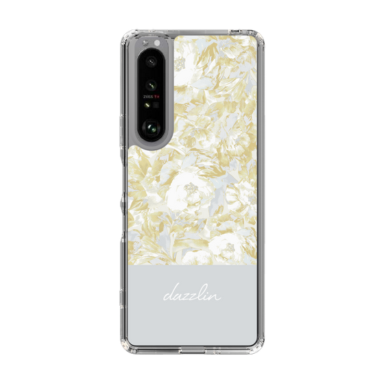 Slim Protection Case［ dazzlin - PaintFlower - Light Blue ］