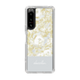 Slim Protection Case［ dazzlin - PaintFlower - Light Blue ］