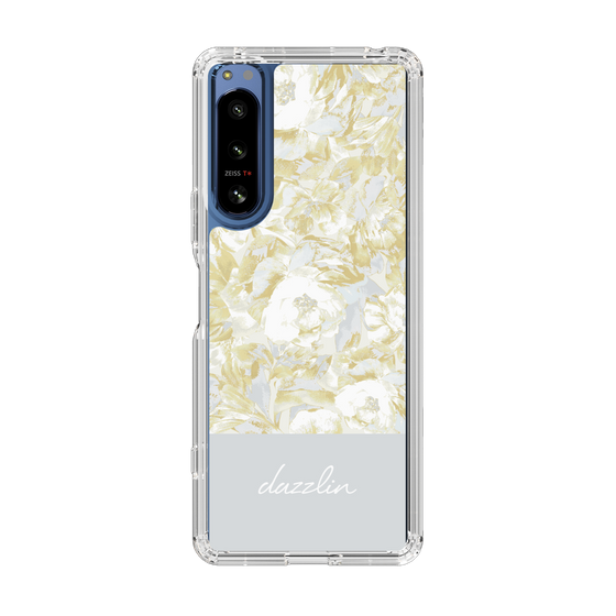 Slim Protection Case［ dazzlin - PaintFlower - Light Blue ］