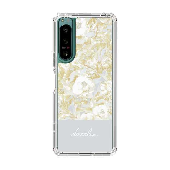 Slim Protection Case［ dazzlin - PaintFlower - Light Blue ］