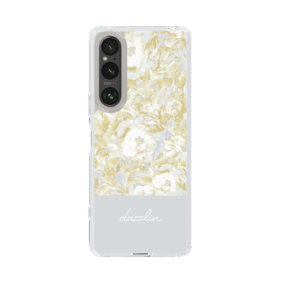 Slim Protection Case［ dazzlin - PaintFlower - Light Blue ］