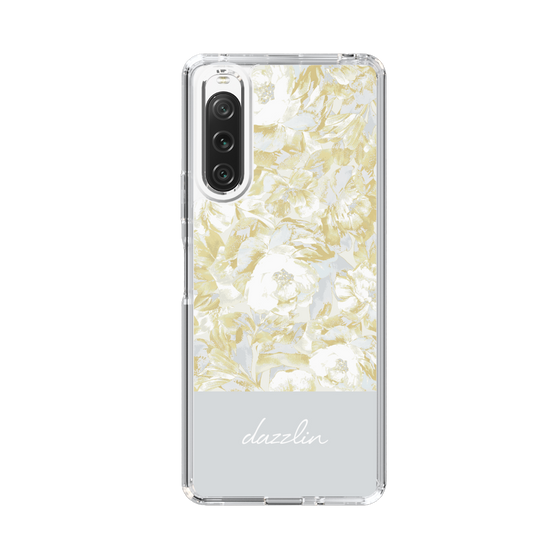 Slim Protection Case［ dazzlin - PaintFlower - Light Blue ］