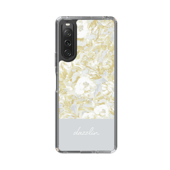Slim Protection Case［ dazzlin - PaintFlower - Light Blue ］